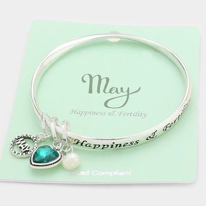 May birth stone bracelet